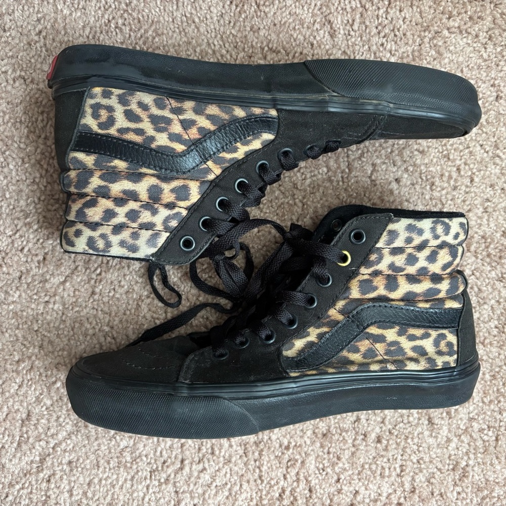 Vans Cheetah Print High-Top Sneakers